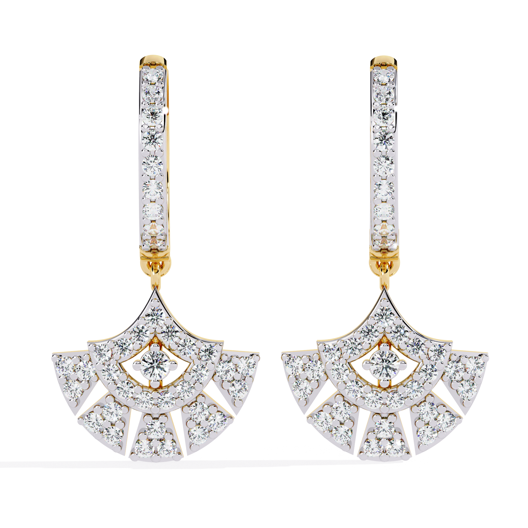 Solitairekart 0.48ct Natural Diamond Danglers Earrings